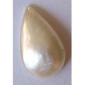 Genuine 17.60 x 11.10 mm Pear -drop Mabe` 4.40 ct