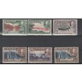 CEYLON:1935: GEORGE V: INC SG 378: 1r AND MAJOR COLOUR FLAW ON BOTTOM RIGHT STAMP:SEE IMAGE:LMM