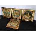 *VALUE R8000* ANTIQUE COMPLETE SET OF 4 NURSERY COLOURED LITHO PRINTS BY SB. PEARSE!!