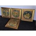 *VALUE R8000* ANTIQUE COMPLETE SET OF 4 NURSERY COLOURED LITHO PRINTS BY SB. PEARSE!!