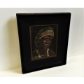 ANTIQUE FRAMED AND SIGNED AFRICAN PAINTING!
