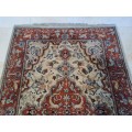 *SELLS FOR R30000+* STUNNING SIGNED WOOL AND SILK HAND-KNOTTED GENUINE PERSIAN HUNTING CARPET!