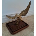 STUNNING MOUNTED SOLID BRASS EAGLE! *LOVELY PIECE*