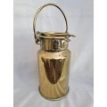 Antique Brass Plated Milk Can - 1 gallon