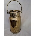 Antique Brass Plated Milk Can - 1 gallon