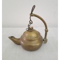 Antique 1800`s Brass Oil Lamp