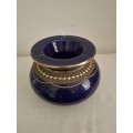 Moroccan Ceramic Ashtray - Blue with detail