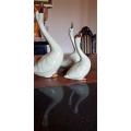 Vintage porcelain swans X 3