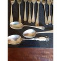 Assorted Silver Plated Vintage Spoons & Forks. Marked