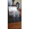 Vintage Jenna Schott White Wine Crystal Glasses