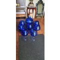 Stunning Blue Glass Decanter Set