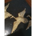 Vintage Brass Flying Geese