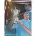 Retief Goosen 2004 US Champion Framed Art. Signed 54 of 104