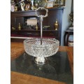 Stunning Large Molded Crystal Serving Dish