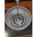 Stunning Large Molded Crystal Serving Dish