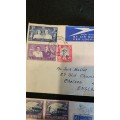 Collection of Stamps on Envelopes