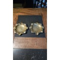 Two Vintage Brass Ashtrays