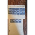 South African Stamp Sheet 1947