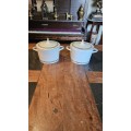 2 X Constantia Fine China Lidded Dishes