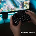 Wireless QWERTY Keyboard Air Mouse RGB Backlit 2.4GHz Touchpad