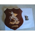 SADF Technical Service corps Plaque and badge