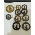 10 x WW2 Infantry badges