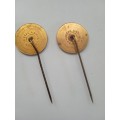 2 x SANGSU Republiekfees 1966 pin badges