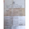 Document about WW2 medals