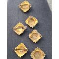 WW1 6 x Royal British Army officers shoulder pips