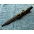 R1 BAYONET COMPLETE WITH PLASTIC SCABBARD & FROG - GOOD CONDITION