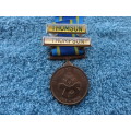 POLICE 75 YEAR MEDAL 1913 / 1988 - WITH 2 NAME TAGS - NAMED TO KONST GMC THOMSON