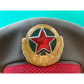 CHINESE ARMY PEAKED CAP - GOOD CONDITION - SMALL SIZE