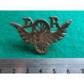 DISPATCH RIDERS BADGE CAST WITH INTERGRAL LUGS - WW1 PERIOD