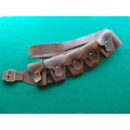 PATTERN 08 LEATHER BANDOLEER NO MARKINGS - GOOD CONDITION - LEATHER SUPPLE