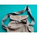CHINESE WEBBING POUCH FOR DRUM MAGAZINE - GOOD CONDITION - WOODEN TOGGLES