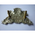 SA ARMOURED CORP CAP BADGE - 2 SCREW POSTS - UNUSUAL IN WHITE METAL NOT CHROME