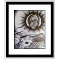 Original Work: `The Sun Eater`s Day Off` by Ras Steyn - 2Band3B Lead Pencil Drawing - Mounted/Signed