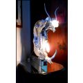 Title: `Taxonomic African Totem` - Large Orgonomical Skeletal Ambient Lamp by Ras Steyn [MFA]