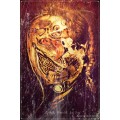 Pop Surrealism: `Fatally Wounded`Single Edition Canvas Print: 533MM X 800MM - by SA Artist Ras Steyn