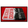 MICHAEL CRICHTON: State of Fear - FIRST UK Edition - HarperCollins - Hardcover in Good Condition*