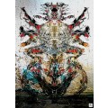 Single Edition Canvas Print: `The Paprika Defect` by SA Surrealist Ras Steyn [MFA] - 86Cm by 1.2M
