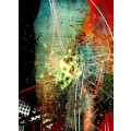 Abstract Art: The Paprika Reflection by Surrealist Pioneer Ras Steyn - 850mm X 1160mm Single Edition