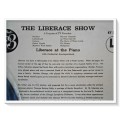 LIBERACE: The Liberace Show - TV FAVORITES - LP Cover (Fair/Good) + LP Record (Very Good)
