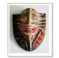 DEADLY DECORUM presents: The Mysterian Mask - 400MM X 320MM X 120MM (Colour Ceramic Mask)