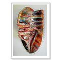 DEADLY DECORUM presents: The Mysterian Mask - 400MM X 320MM X 120MM (Colour Ceramic Mask)