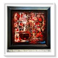 Abstract Painting: Title: I Can`t Smile Without You by SA Surrealist Artist & Pioneer Ras Steyn MFA