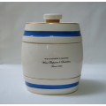 VINTAGE WADE ROYAL VICTORIA POTTERY GILBEY'S GIN KEG ~ Stained crazing!!!
