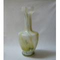 VINTAGE RETRO ITALIAN-STYLE SPLATTER GLASS 25.5cm JUG VASE c1960s