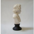 VINTAGE FAUX MARBLE BEETHOVEN BUST