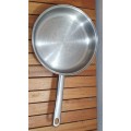 Demo Stock - HEAVY BOTTOM CHEF STAINLESS STEEL FRYING PAN.